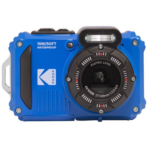 Kodak Pixpro WPZ2 vízálló, porálló, ütésálló digitális fényképezőgép, kék, 2db akku, 16gb micro sd