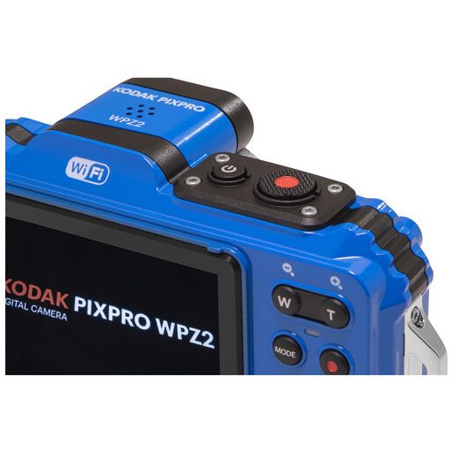 Kodak Pixpro WPZ2 vízálló, porálló, ütésálló digitális fényképezőgép, kék, 2db akku, 16gb micro sd
