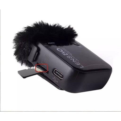 Lensgo 348C 2.4Ghz vezeték nélküli lavalier mikrofon, micro sd kártya foglalat, töltőtok
