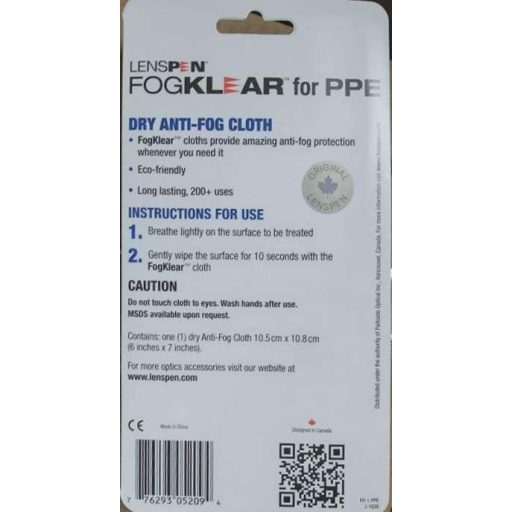 Lenspen Carbonklean Fogklear páramentesítő kendő - PPE