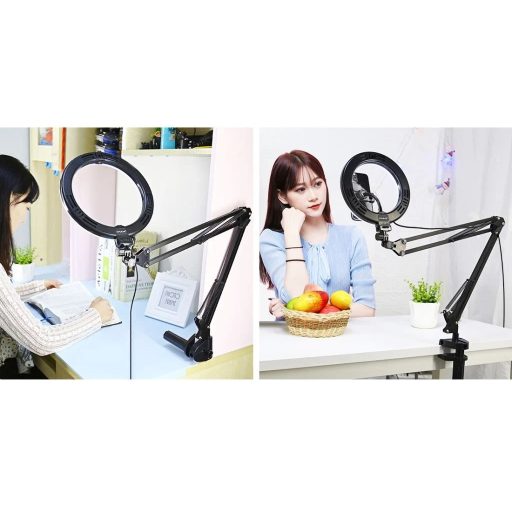 Puluz LED körlámpa asztali állvánnyal (PKT3089B)