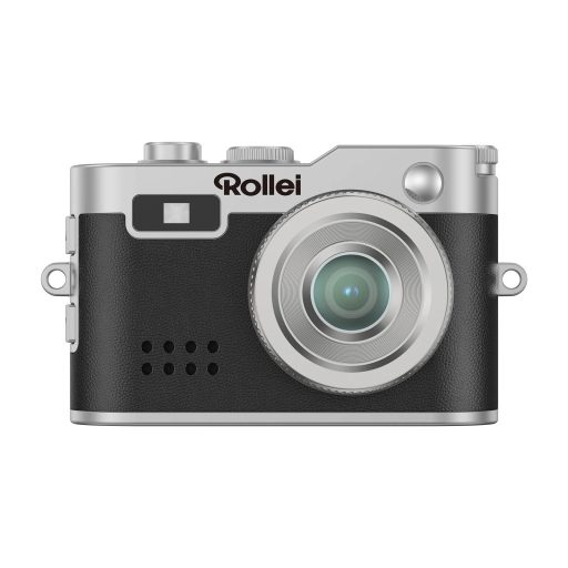 Rollei mini digitális fényképezőgép, kulcstartó, fekete