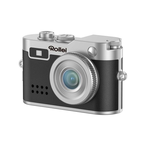 Rollei mini digitális fényképezőgép, kulcstartó, fekete