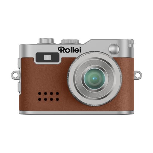Rollei mini digitális fényképezőgép, kulcstartó, barna
