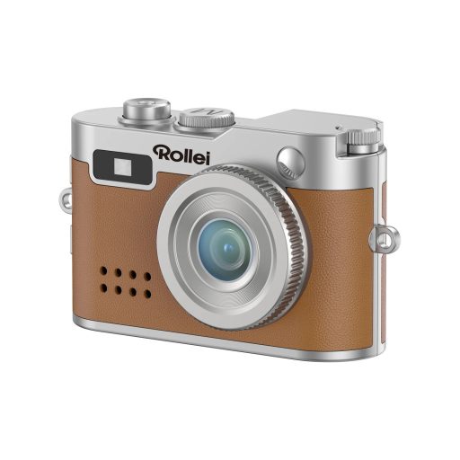 Rollei mini digitális fényképezőgép, kulcstartó, barna