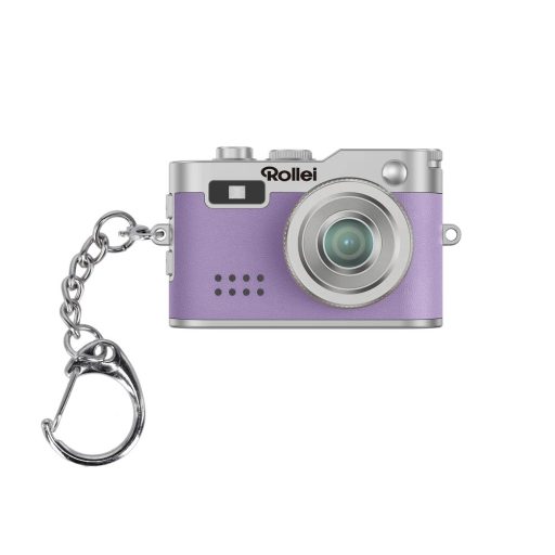 Rollei mini digitális fényképezőgép, kulcstartó, lila