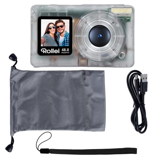 Rollei Compactline Pocket Transparent digitális fényképezőgép, átlátszó