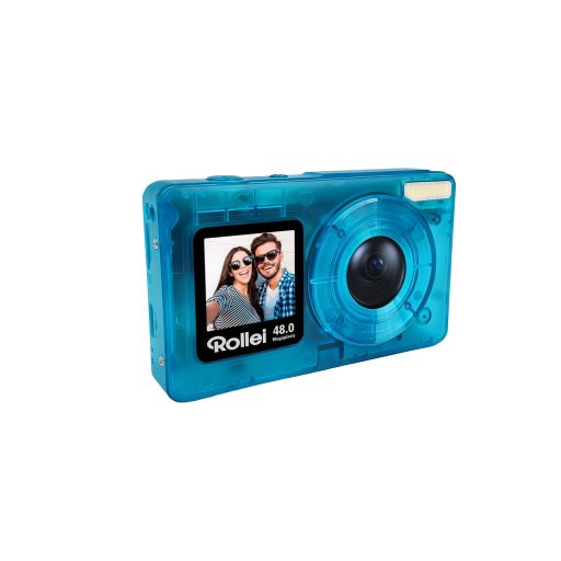 Rollei Compactline Pocket Transparent digitális fényképezőgép, kék
