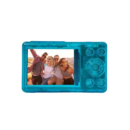 Rollei Compactline Pocket Transparent digitális fényképezőgép, kék