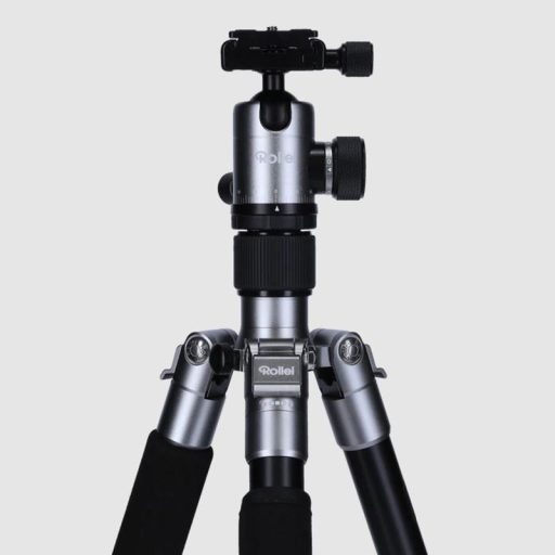 Rollei C5-i állvány + monopod + gömbfej + telefontartó adapter + táska, titánszürke