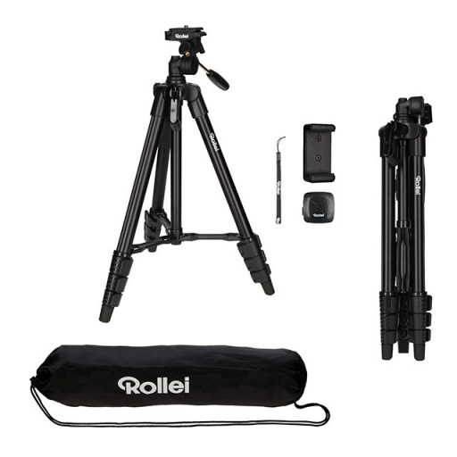 Rollei állvány telefon adapterrel és távkioldóval, fekete