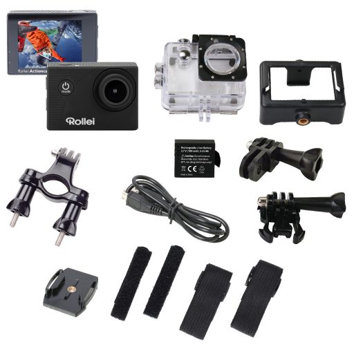 Rollei 372 Webkamera Akciókamera, Full HD, Wifi, Vízálló Tokkal, Fekete, Nagylátó