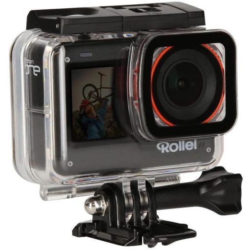 Rollei One Akciókamera, 4K/60fps 12Mp F2.8 170° wifi képstab.,érintő képernyő,első kijelző,vízálló