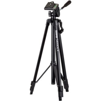  Sunpak 5400DLX állvány 3D fejjel,  telefon és akciókamera adapterrel, fekete