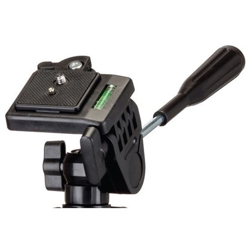 Sunpak 5400DLX állvány 3D fejjel,  telefon és akciókamera adapterrel, fekete