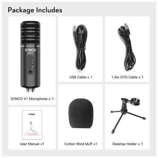 Synco CMic-V1 USB kondenzátor mikrofon