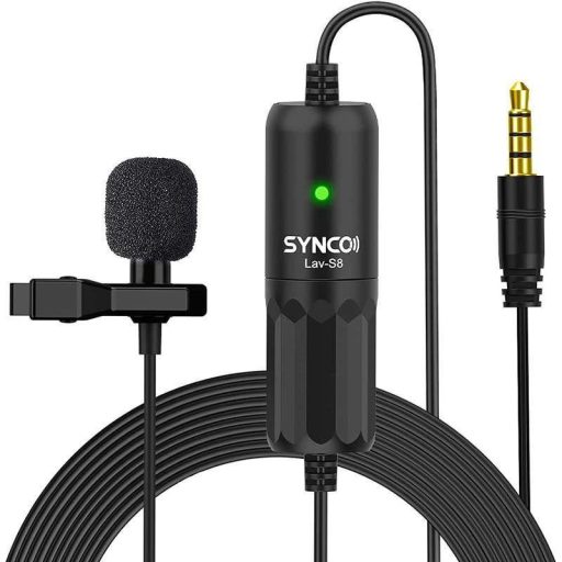 Synco Lav-S8 csiptetős, gömbkarakterisztikás kondenzátor mikrofon