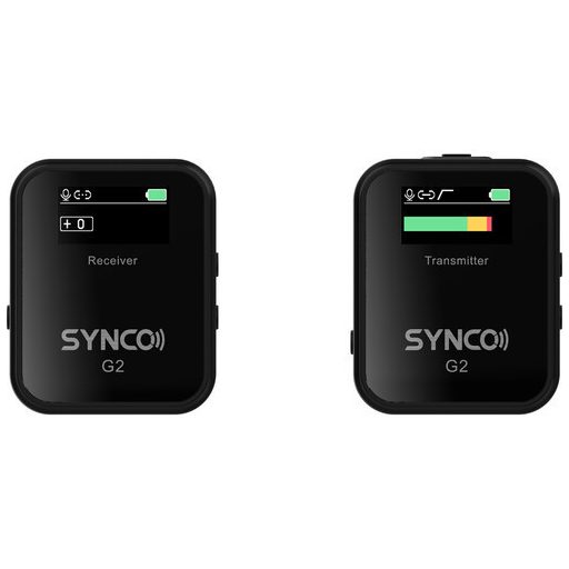 Synco WAir-G2 (A1) ultrakompakt vezetéknélküli csiptetős mikrofon rendszer, TFT kijelzővel (2.4 GHz)
