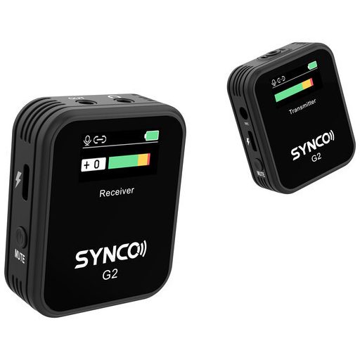 Synco WAir-G2 (A1) ultrakompakt vezetéknélküli csiptetős mikrofon rendszer, TFT kijelzővel (2.4 GHz)
