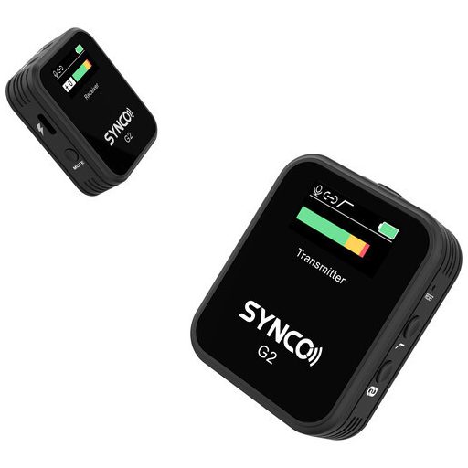 Synco WAir-G2 (A1) ultrakompakt vezetéknélküli csiptetős mikrofon rendszer, TFT kijelzővel (2.4 GHz)