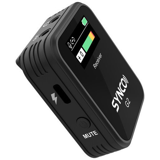 Synco WAir-G2 (A1) ultrakompakt vezetéknélküli csiptetős mikrofon rendszer, TFT kijelzővel (2.4 GHz)