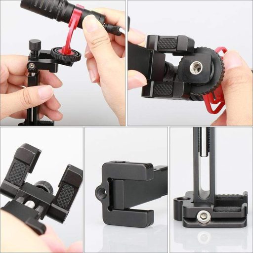 Ulanzi ST-03 telefon tartó adapter állványhoz, arca swiss szabvány, kisméretre összehajtható