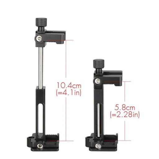 Ulanzi ST-03 telefon tartó adapter állványhoz, arca swiss szabvány, kisméretre összehajtható