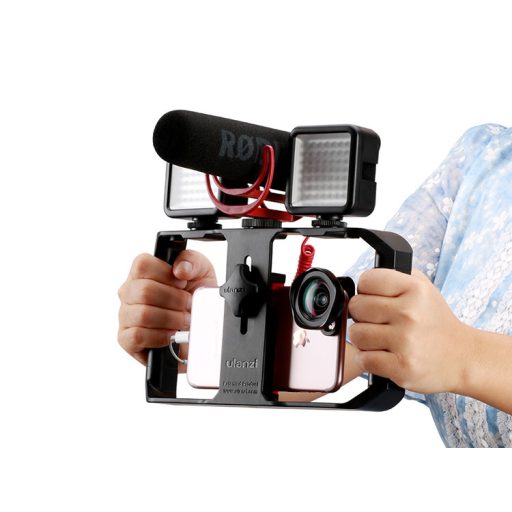 Ulanzi U-Rig Pro videós rig telefonokhoz, 3 vakupapucs csatlakozóval