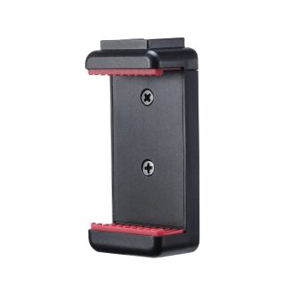   Ulanzi ST-07 telefon tartó adapter állványhoz, vakupapucs adapterrel, fekete piros
