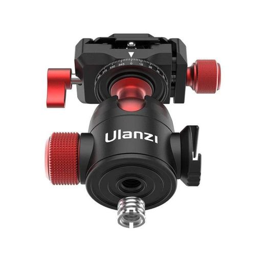 Ulanzi U-70 gömbfej, kreatív csatlakozási lehetőség, vakupapucs adapter, 20kg teherbírás, arca swiss