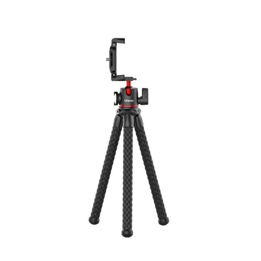 Ulanzi Octopus MT-33 hajlítható lábú állvány gömbfejjel, telefon adapter, vakupapucs, 1/4" bemenet