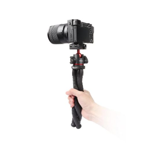 Ulanzi Octopus MT-33 hajlítható lábú állvány gömbfejjel, telefon adapter, vakupapucs, 1/4" bemenet