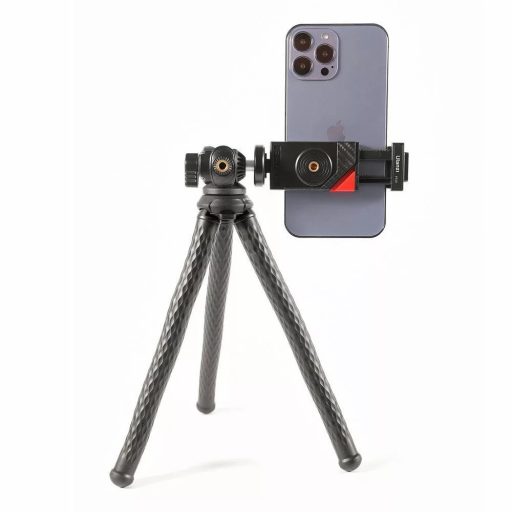 Ulanzi FT-01 flexibilis, hajlítható lábú állvány, mobil telefon adapterrel
