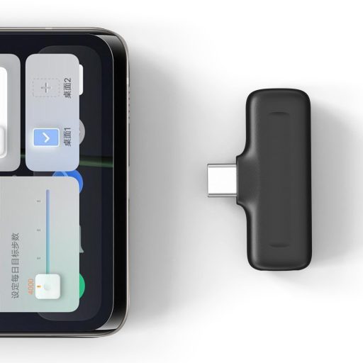 Ulanzi J12 vezeték nélküli Lavalier mikrofon, 2 mikrofon és 1 vevő, usb-c csatlakozás, fekete