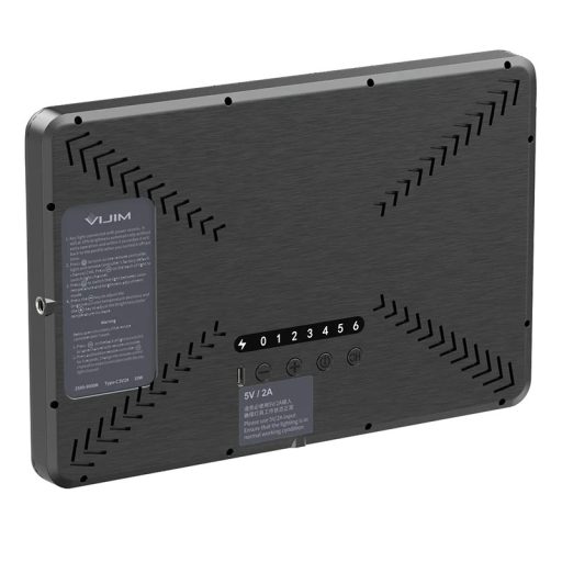Ulanzi Vijim K20 Led panel, 28cm átmérő, 650 Lumen, 2500k-9000K, asztali álvánnyal, távirányítóval