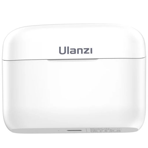 Ulanzi J12 vezeték nélküli Lavalier mikrofon, 2 mikrofon és 1 vevő, usb-c csatlakozás, fehér