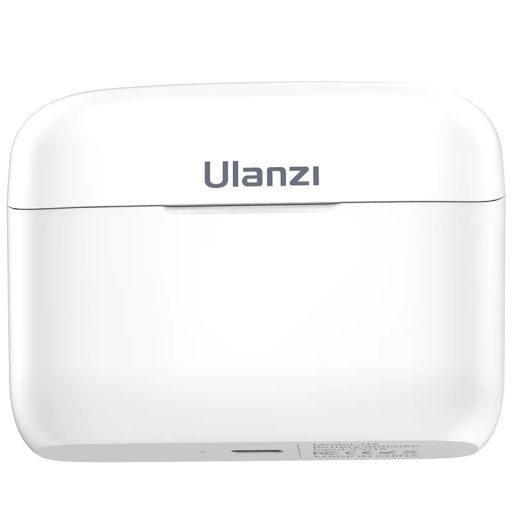 Ulanzi J12 vezeték nélküli Lavalier mikrofon, 2 mikrofon és 1 vevő, lighting csatlakozás, fehér