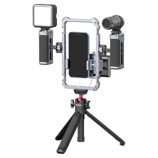 Ulanzi unverzális telefonkeret rendszer, rig, cage , 2db fogantyú, 6db vakupapucs