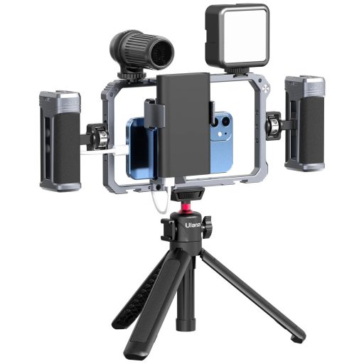 Ulanzi unverzális telefonkeret rendszer, rig, cage , 2db fogantyú, 6db vakupapucs