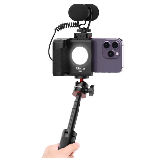 Ulanzi CG-02 okostelefon markolat, bluetooth kioldóval, fekete