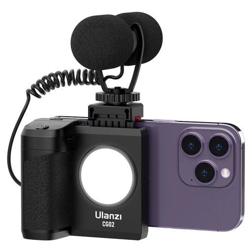Ulanzi CG-02 okostelefon markolat, bluetooth kioldóval, fekete