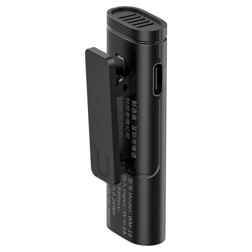 Ulanzi WM-10 csiptetős vezeték nélküli mikrofon, zajszűrés, usb-c csatlakozóval