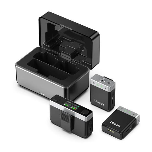 Ulanzi AM18 U-mic 2.4GHz vezeték nélküli duális mikrofon szett, usb-a, usb-c, lightning csatlakozás
