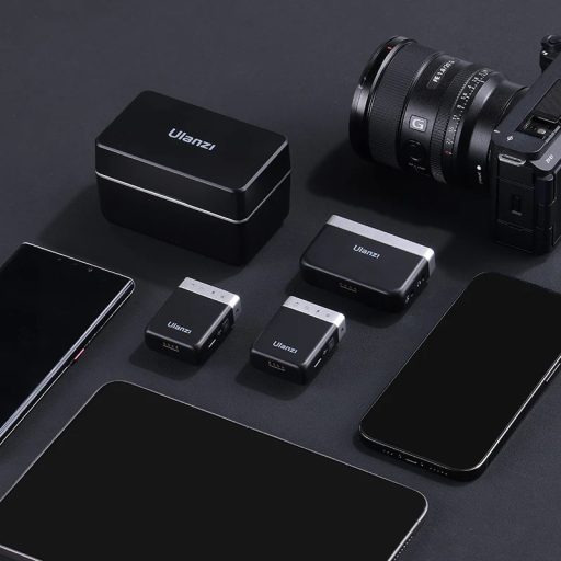 Ulanzi AM18 U-mic 2.4GHz vezeték nélküli duális mikrofon szett, usb-a, usb-c, lightning csatlakozás