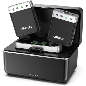   Ulanzi AM18 U-mic 2.4GHz vezeték nélküli duális mikrofon szett, usb-a, usb-c, lightning csatlakozás