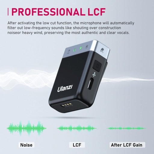 Ulanzi AM18 U-mic 2.4GHz vezeték nélküli duális mikrofon szett, usb-a, usb-c, lightning csatlakozás