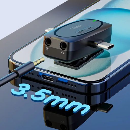 Ulanzi A020GBB1 V6 3-in-1, 2db vezeték nélküli lavalier mikrofon, lighting, usb-c, 3.5mm jack