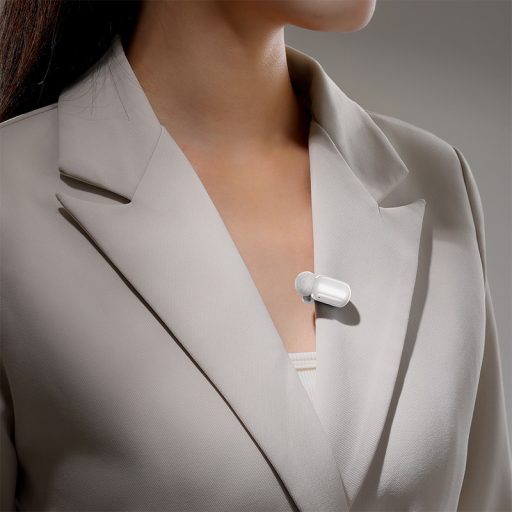 Ulanzi A200 mini csiptetős vezeték nélküli mikrofon, 2db mikrofon, zajszűrés, USB-C, fekete, fehér