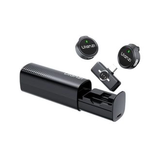   Ulanzi A21 csiptetős vezeték nélküli mikrofon, 2db mikrofon, zajszűrés, USB-C, fekete