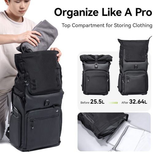 Ulanzi BT01 Business Travel Backpack, fotós hátizsák, 25-32L